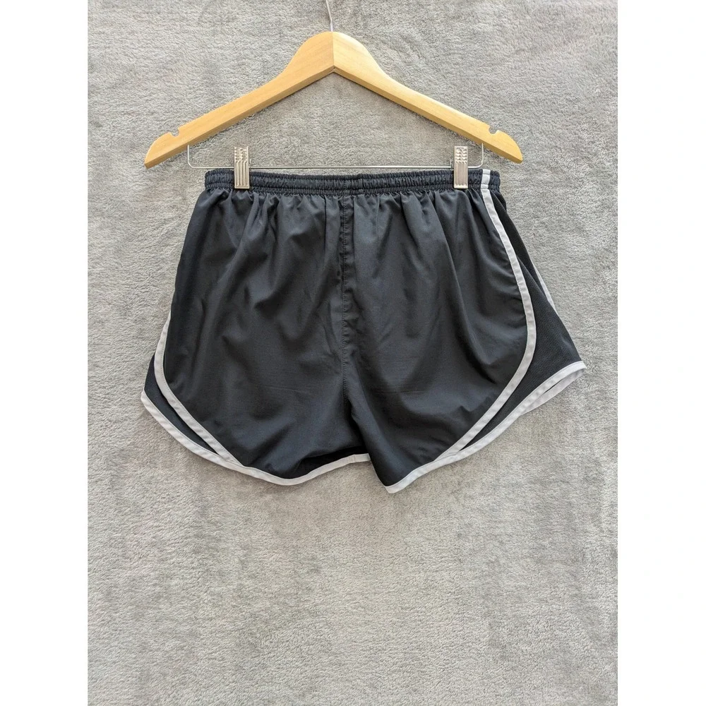 Athletic Nike Dri-FIT Tempo Running Shorts Women Small Black White Trim